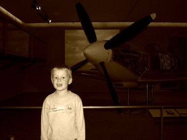  When I grow up I want to work on planes just like my Great Grandpa